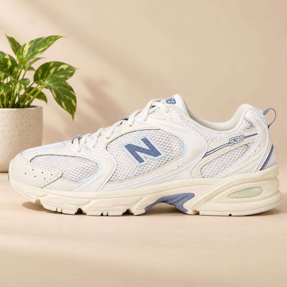 USED New Balance 530 Unisex Sneakers Angora Dusk Shower Ice Blue M8 W9.5